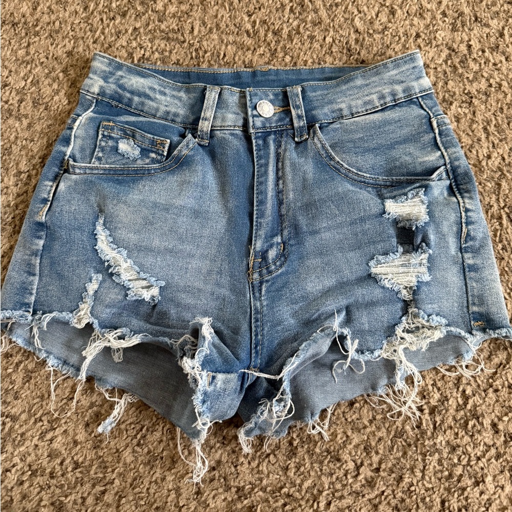 size 2 jean shorts